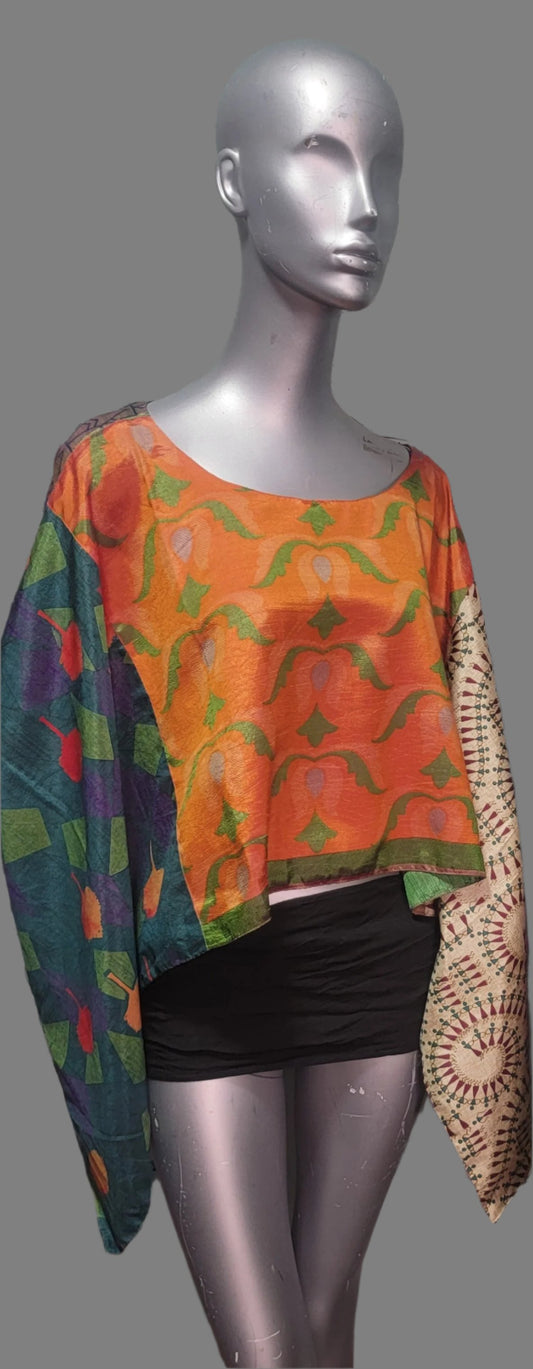 Crop Top/Poncho- One of a Kind