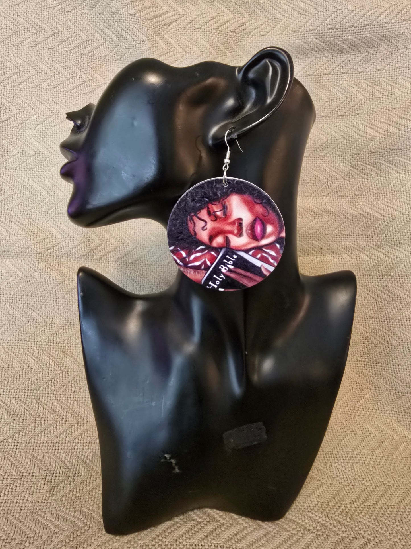 Lady holding the Holy Bible