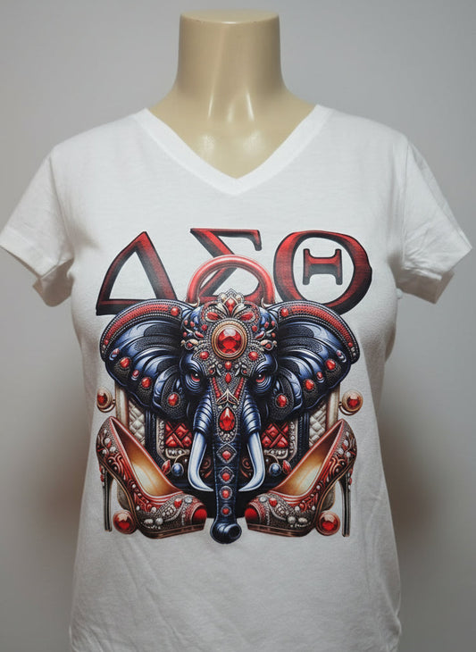 Delta Sigma Theta, Women's Fitted T-Shirts