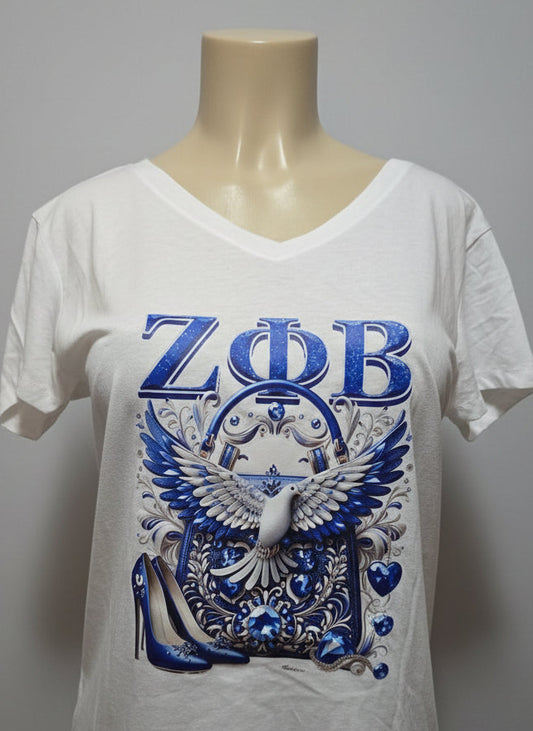 Zeta Phi Beta, Women's Fitted T-Shirt