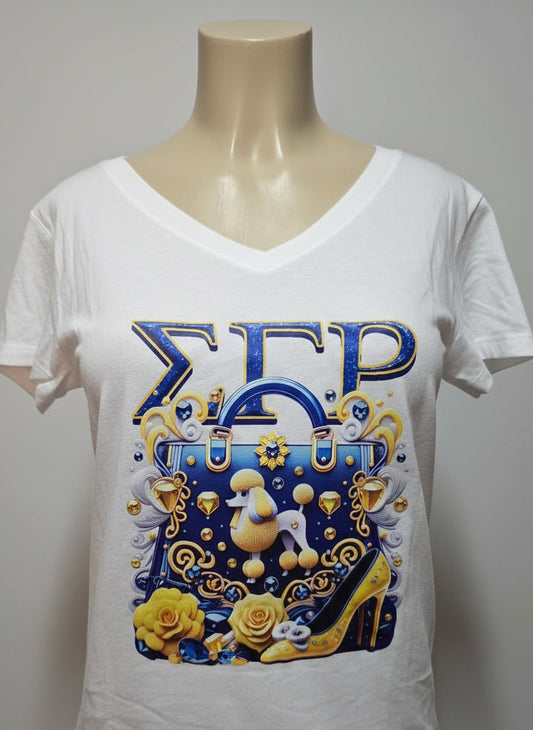 Sigma Gamma Rho, Women's Fitted T-Shirts