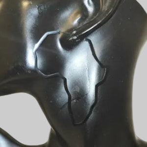 Africa Shape, Stainless-Steel Earrings
