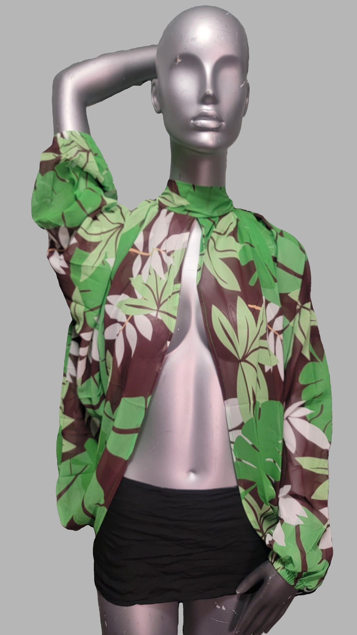 Open Blouse, Multi-Colored