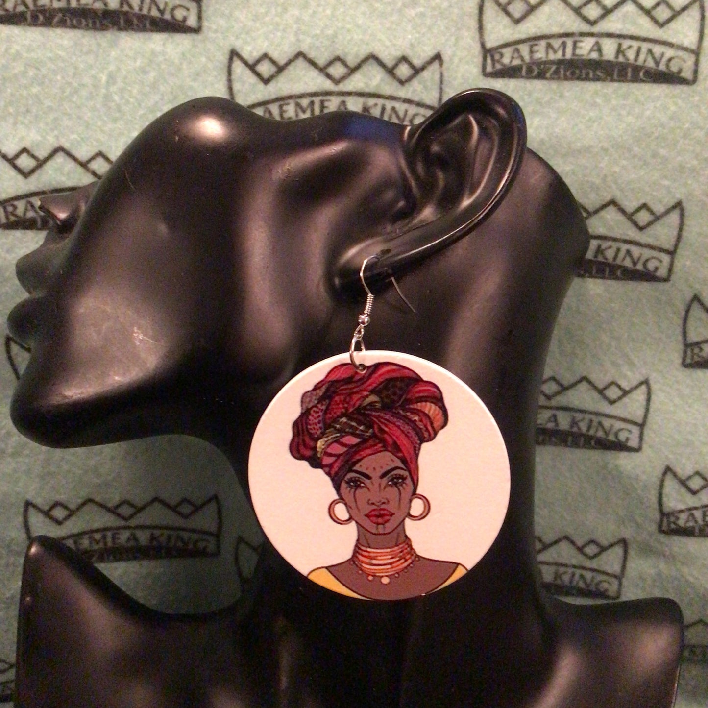 African Lady with Colorful Headwrap