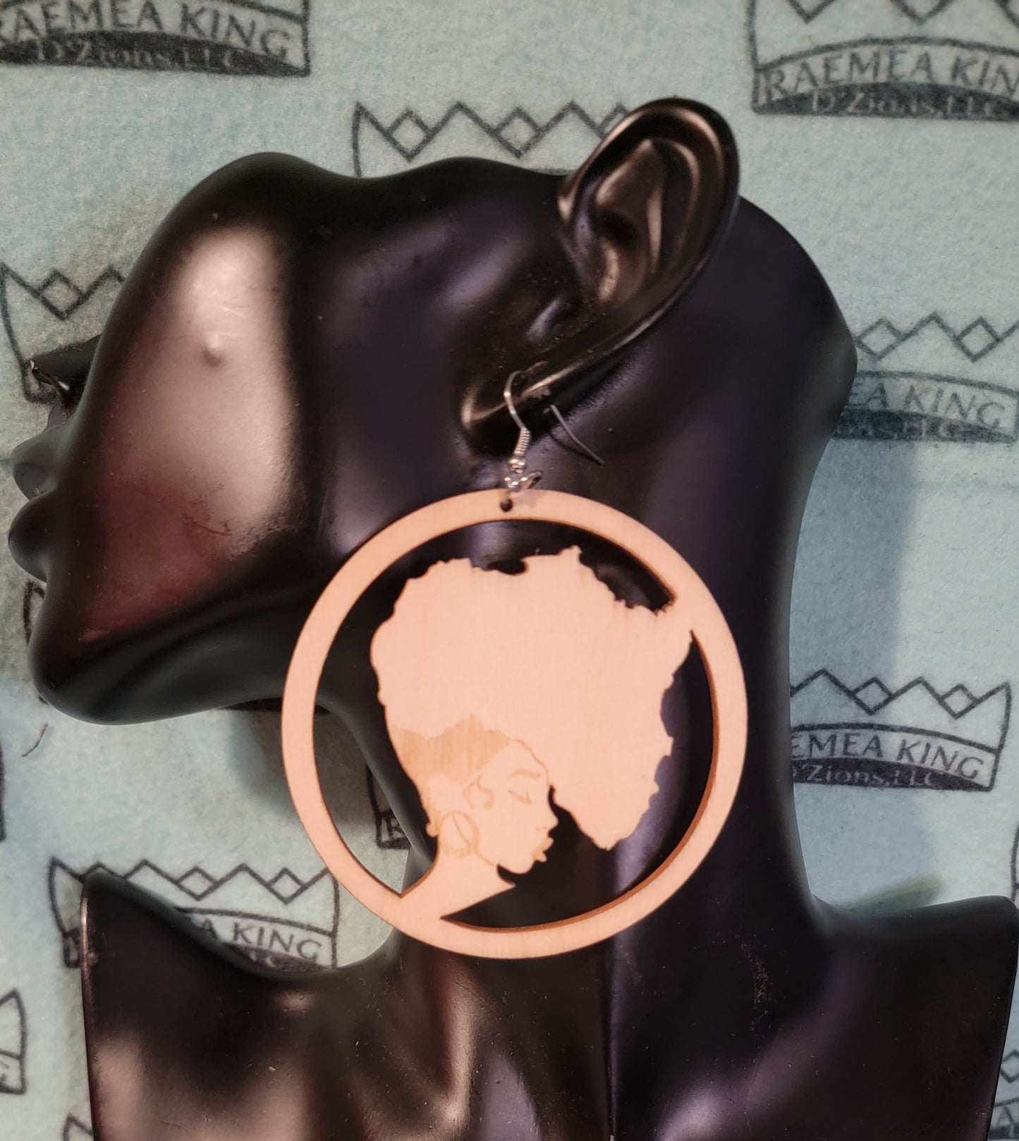 Africa Map as Girl's Hair