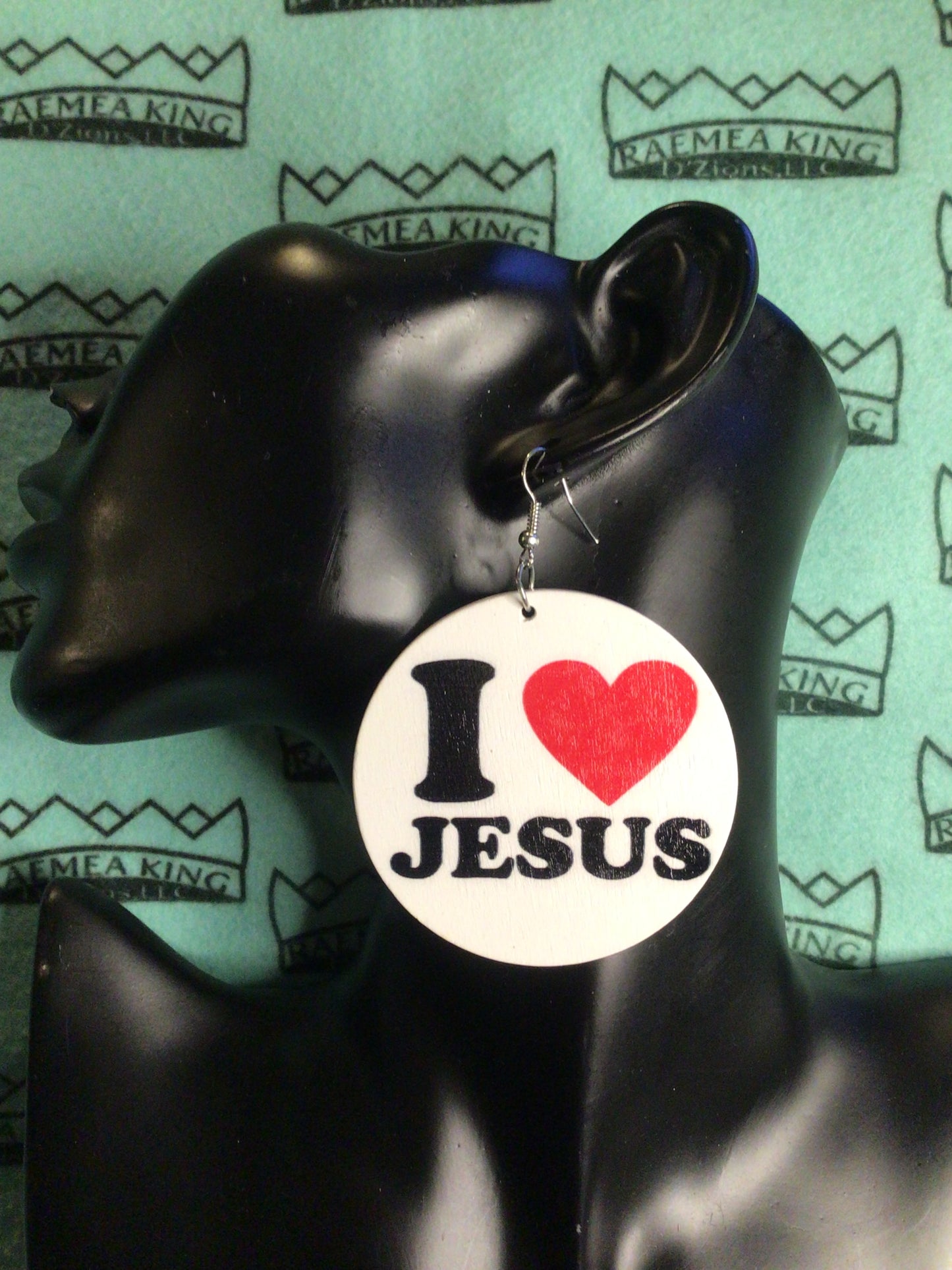 I Love Jesus with a Red Heart