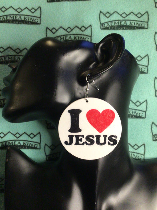 I Love Jesus with a Red Heart