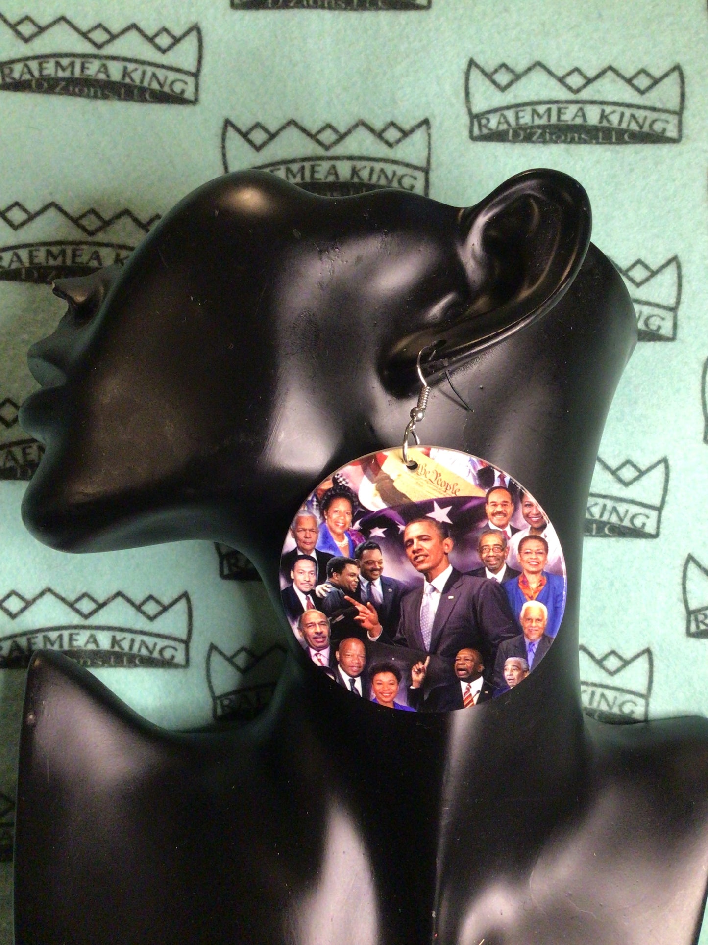 President Barack Obama surrounded by more Iconic Black People