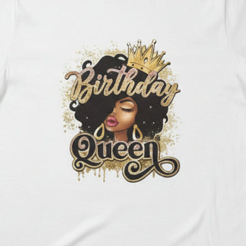 Birthday Queen, Women's Fitted T-Shirt