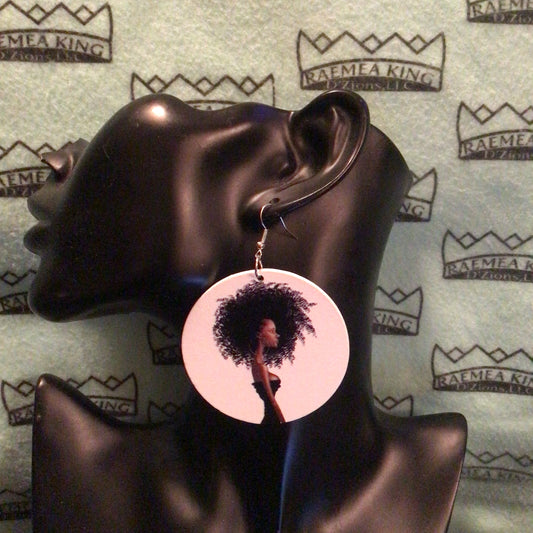 Skinny Lady with Big Bush side view