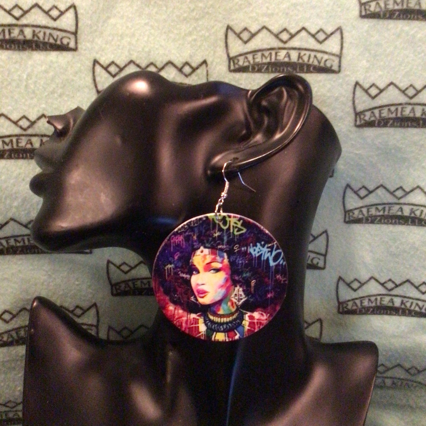 Lady with Graffiti as background