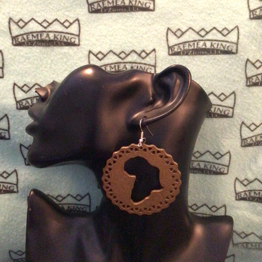 Africa Map in a Circle