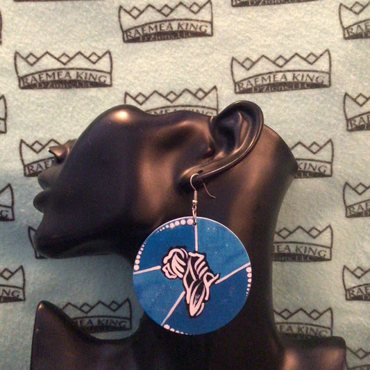 Africa with Blue Background