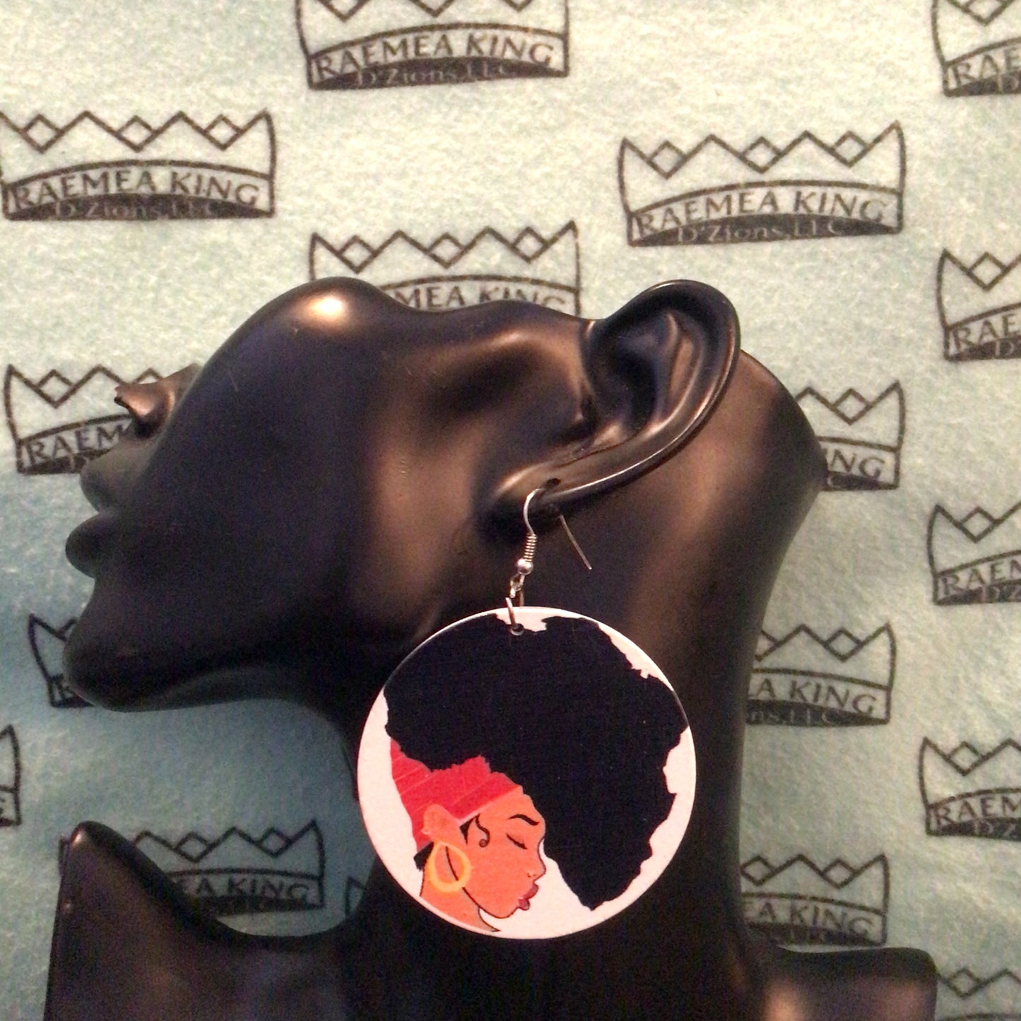 Africa Map as Girl's Hair