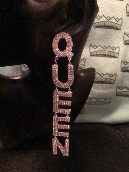 Queen, Rhinestone Earrings