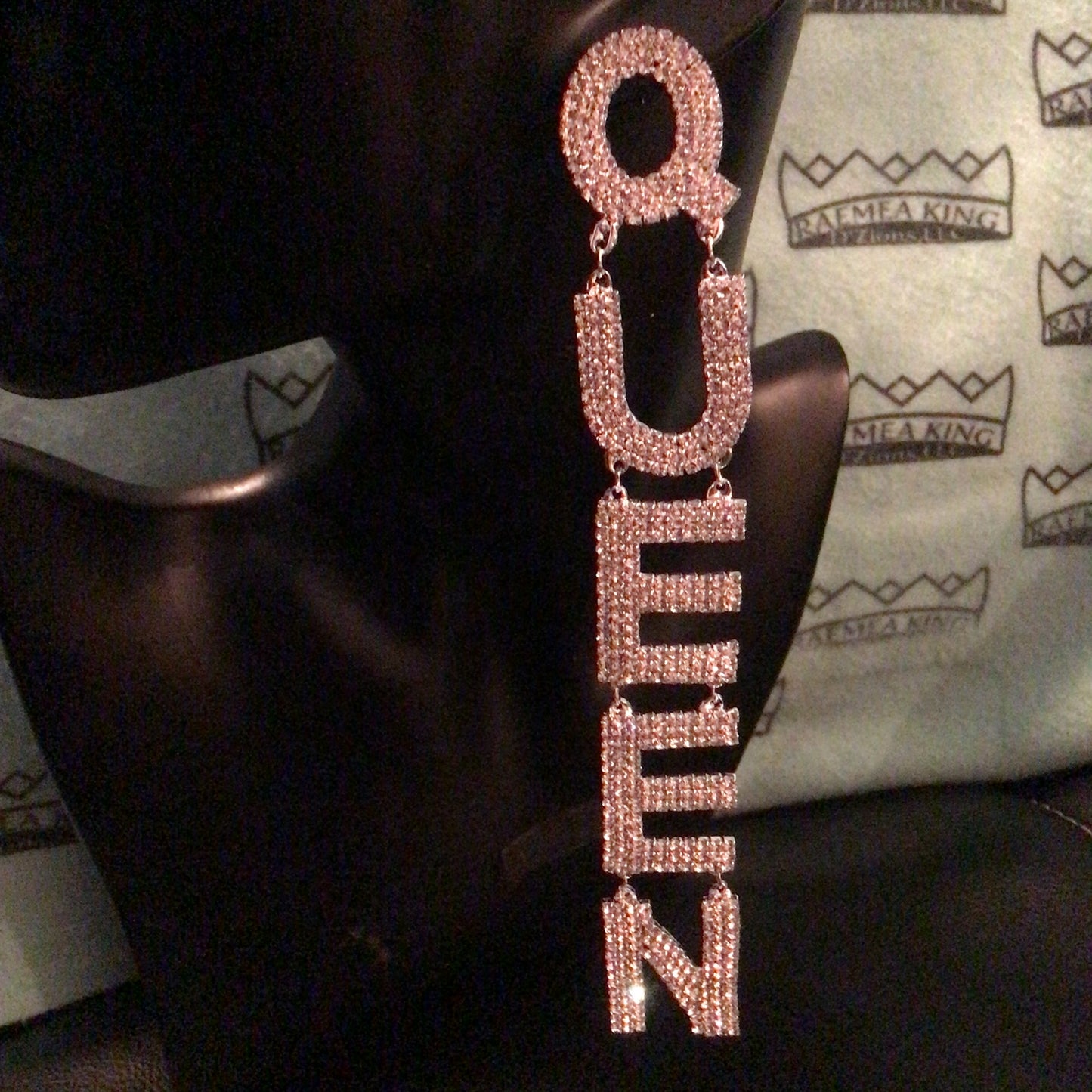 Queen, Rhinestone Earrings